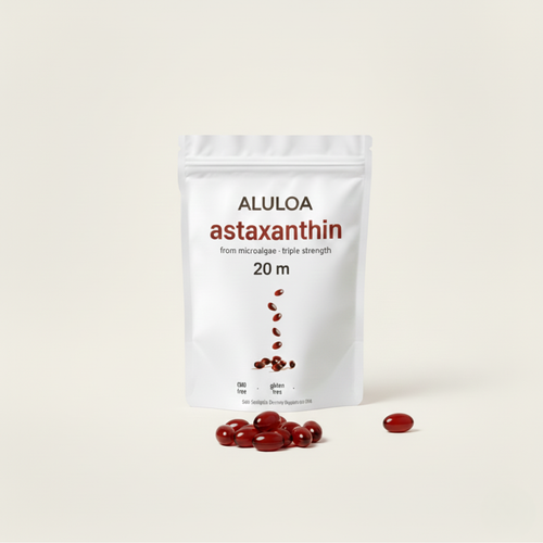 Premium Astaxanthin 12mg: Cellular Defense for Vision, Brain, and Beauty